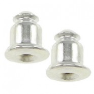 Ohrstecker Stopper Bullet Silber